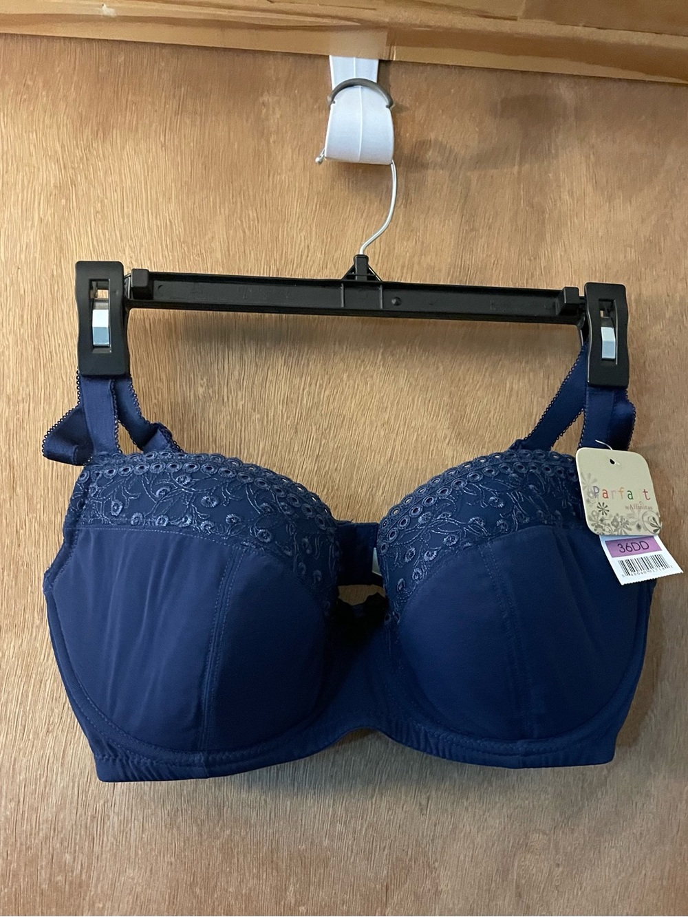 Parfait Navy Embroidered Underwire Bra